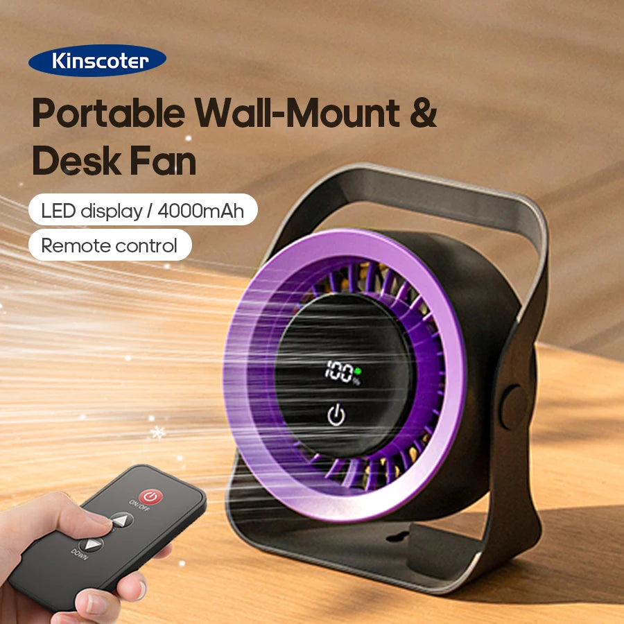 BreezeWave Compact Cooling Desk Fan